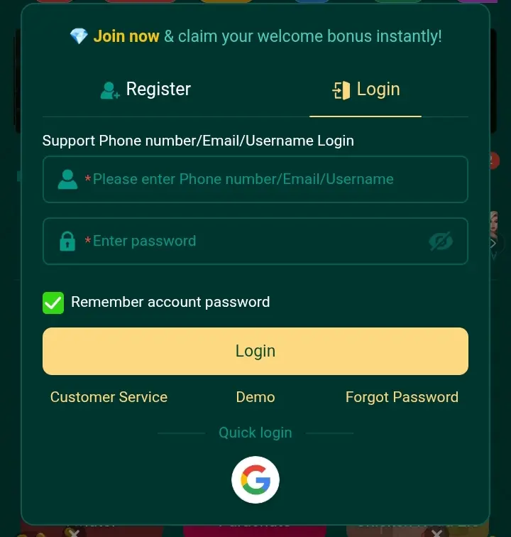 X03 Login